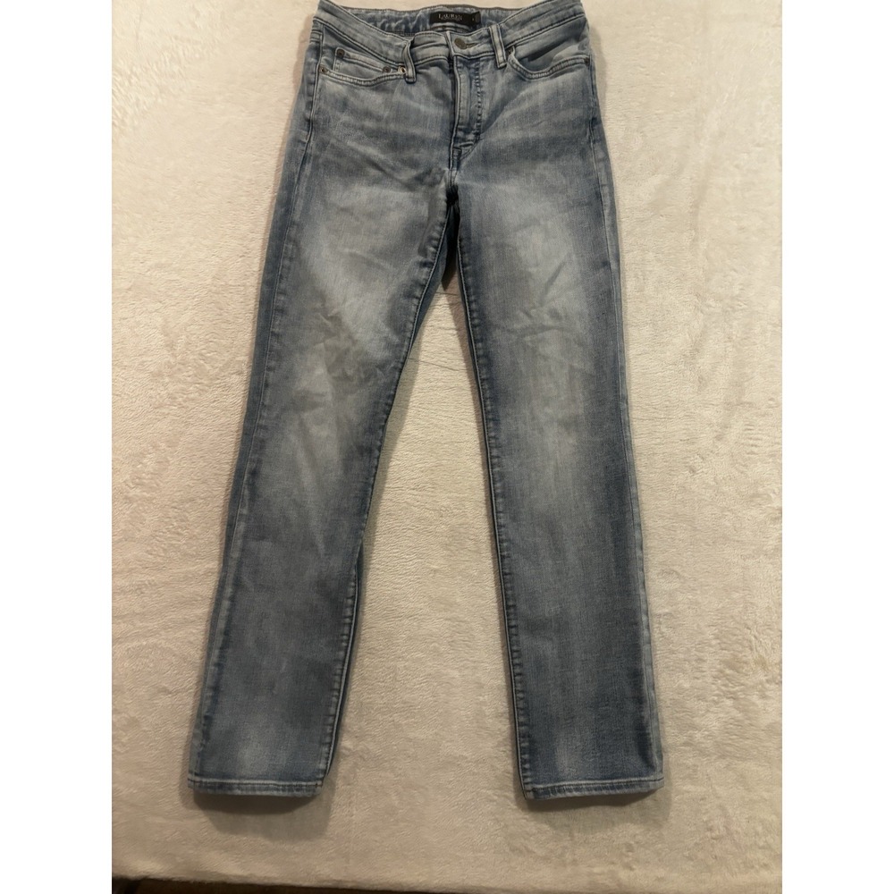 Lauren Ralph Lauren Black Label Jeans Women's 6 Blue Light Wash Denim‎